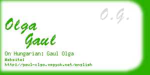 olga gaul business card